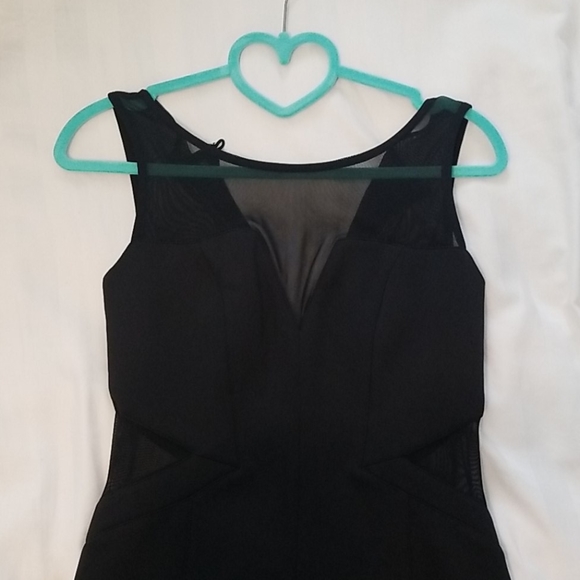 Guess Black Mesh Bodycon Dress - Picture 3 of 5
